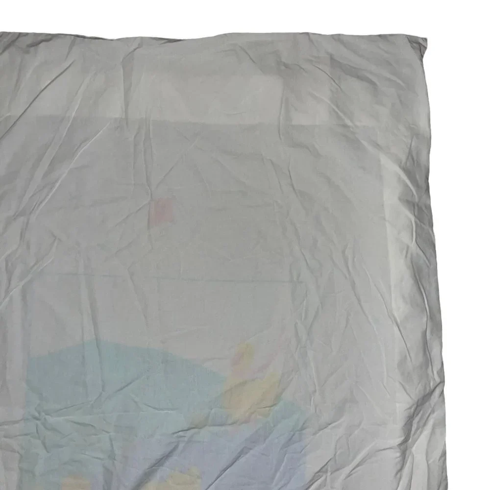 Rare Vintage Bunny Bee Crib Duvet Quilt Cover White Ducks Swimming in a Pond
